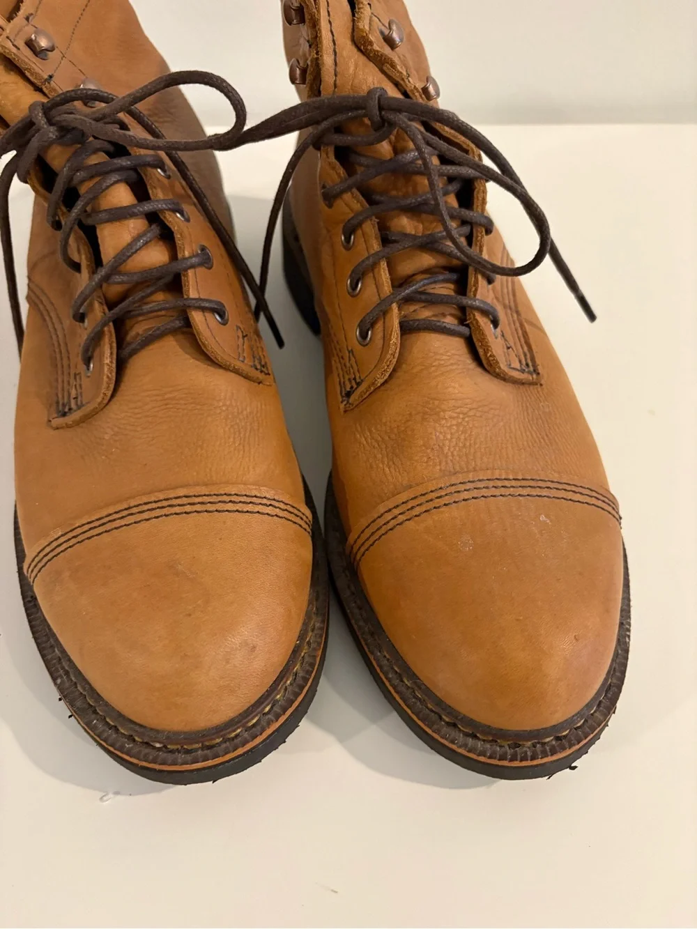 Wolverine || Jenson Lace Up Leather Boots Brown Tan 11.5